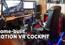Microsoft Flight Simulator용 자체 제작 모션 VR 조종석