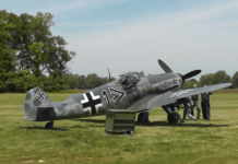 Take-off and landing, cross wind (Bf 109 F-4)